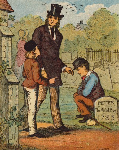 Il fuggitivo riconosciuto (litografia a colori) da English School