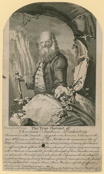 Il vero ritratto di Christian Jacobsen Drakenberg da English School