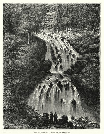 La cascata, Cascata di Faymont (incisione) da English School