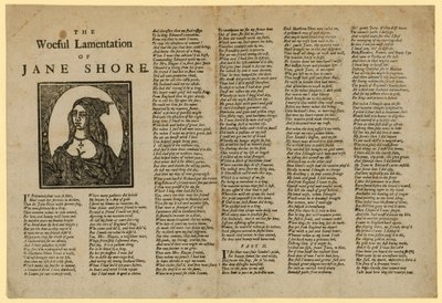 Il lamento doloroso di Jane Shore da English School