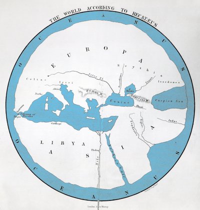 Il mondo secondo Ecateo, pubblicato da John Murray da English School