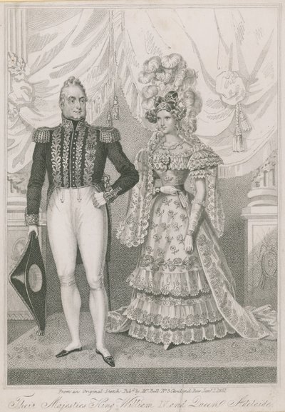 Le loro Maestà Re Guglielmo IV e Regina Adelaide da English School