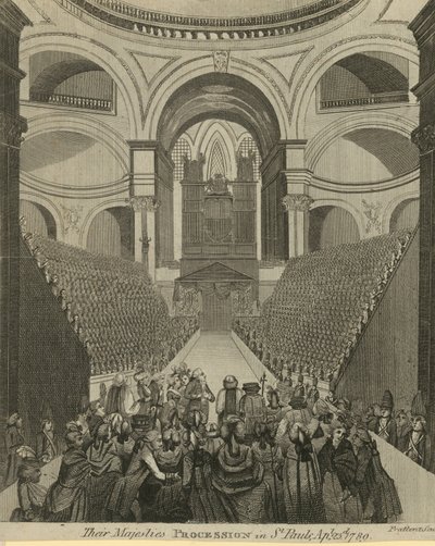 Il corteo delle loro maestà nella Cattedrale di San Paolo da English School