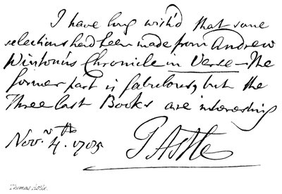 Thomas Astle da English School
