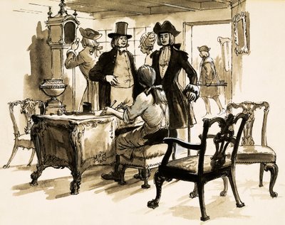La bottega di Thomas Chippendale in St Martin