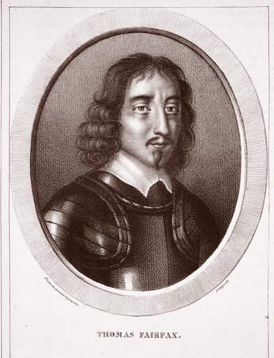 Thomas Fairfax, attribuito a Delaporte, inciso da de Ducarme da English School