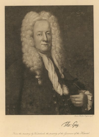 Thomas Guy, dal dipinto di John Vanderbank da English School