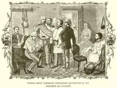 Thomas Henry Kavanagh completa il suo travestimento nella Residenza a Lucknow da English School