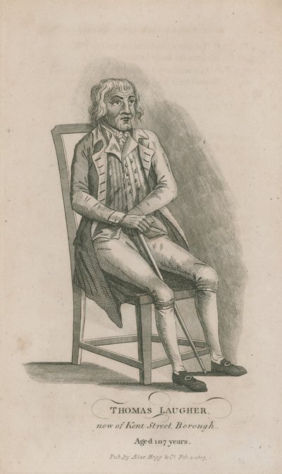 Thomas Laugher, ora di Kent Street Borough, Londra, di 107 anni da English School