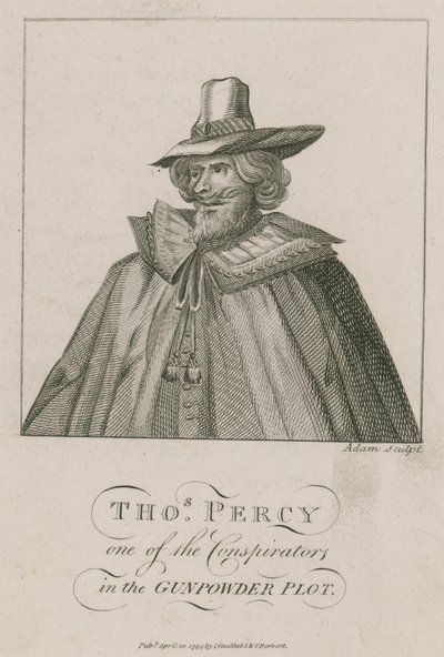 Thomas Percy, uno dei cospiratori nella Congiura delle Polveri da English School
