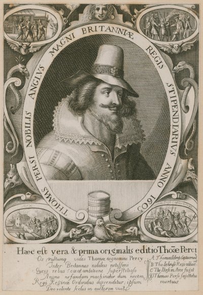 Thomas Percy, uno dei cospiratori nella Congiura delle Polveri da English School