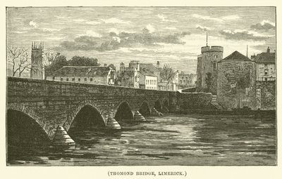 Ponte di Thomond, Limerick (incisione) da English School
