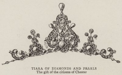 Tiara di Diamanti e Perle (incisione) da English School