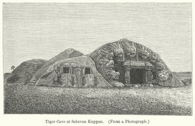 Grotta della Tigre a Saluvan Kuppan (incisione) da English School