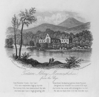 Abbazia di Tintern, Monmouthshire, dal Wye da English School