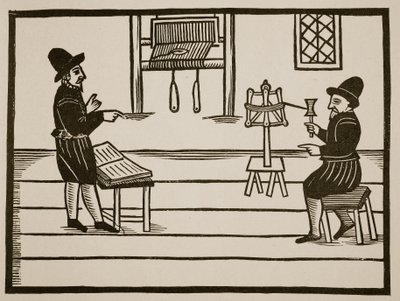 Pagina del titolo di A True Discourse of the Two Infamous Prophets, Richard Farnham, Weaver, of White-Chapel, and John Bull, Weaver, of Saint Botolphs, Algate di T.H 1636 da English School