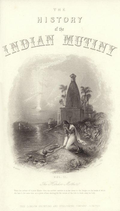 Pagina del titolo da La Storia della Rivolta Indiana da English School
