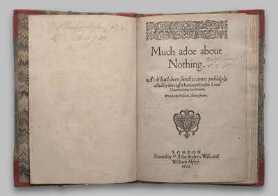 Pagina del titolo di Molto rumore per nulla da English School