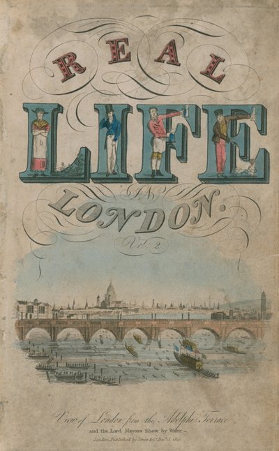 Pagina del titolo di Real Life in London da English School