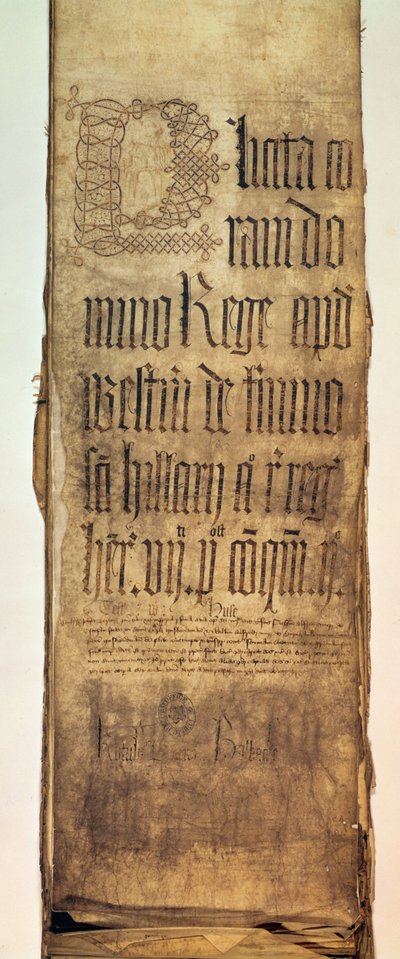 Pagina del titolo del registro delle suppliche del King