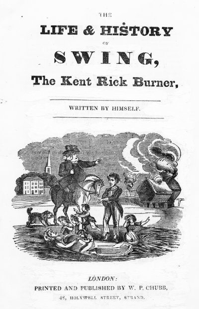 Frontespizio di The Life and History of Swing, The Kent Rick Burner, 1830 da English School