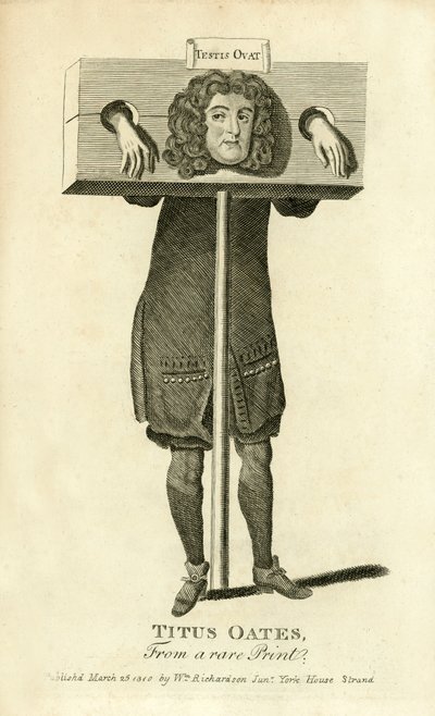 Titus Oates, gogna da English School