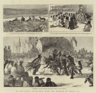 Verso il Grande Nord-Ovest con il Marchese di Lorne, VII (incisione) da English School