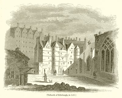 Tolbooth di Edimburgo, nel 1630 da English School