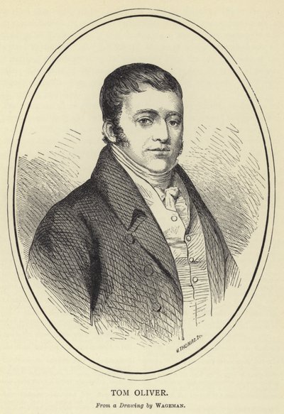 Tom Oliver, da un disegno di Wageman da English School