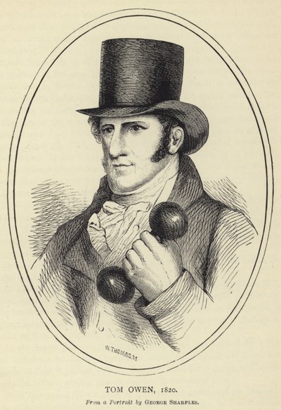 Tom Owen, 1820, da un ritratto di George Sharples da English School
