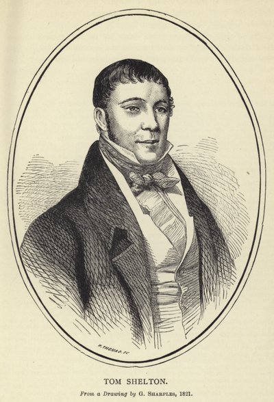 Tom Shelton, da un disegno di G Sharples, 1821 da English School