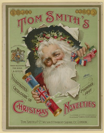 Tom Smith & Co Ltd, Novità di Natale, Crackers di Natale, Copertina del dépliant da English School