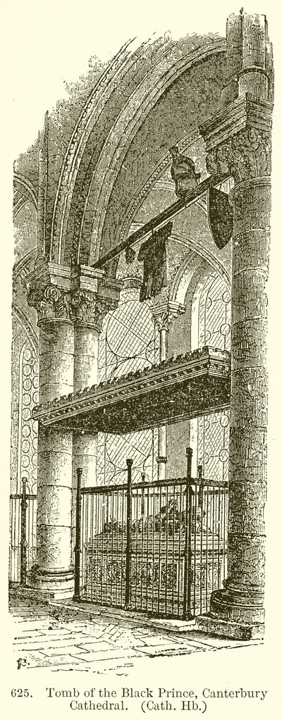 Tomba del Principe Nero, Cattedrale di Canterbury da English School