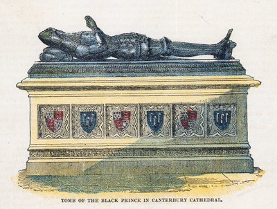 Tomba del Principe Nero nella Cattedrale di Canterbury da English School