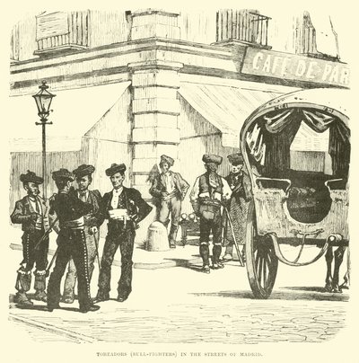 Toreador (toreri) nelle strade di Madrid da English School