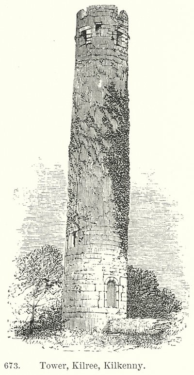 Torre, Kilree, Kilkenny (incisione) da English School