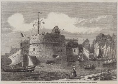 Torre di Francesco I a Havre, in corso di demolizione per migliorare l