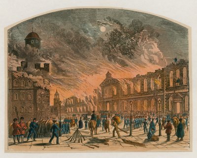 Incendio della Torre di Londra, 1841 da English School