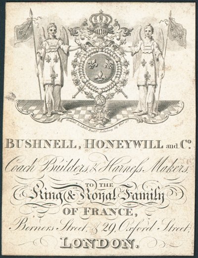 Biglietto commerciale, Bushnell, Honeywill and Co da English School