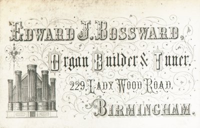 Cartolina commerciale, Edward J Bossward da English School