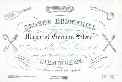Cartolina commerciale, George Brownhill da English School