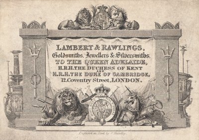 Biglietto commerciale, Lambert & Rawlings da English School