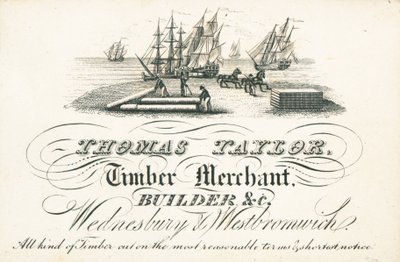 Cartolina commerciale, Thomas Taylor da English School