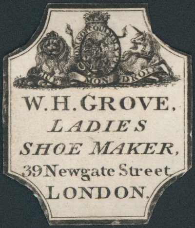 Biglietto da visita, W H Grove da English School