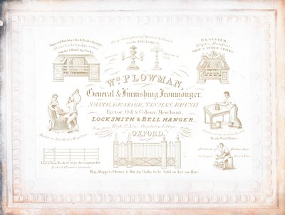 Biglietto commerciale, William Plowman da English School