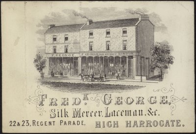 Biglietto commerciale per Frederick George da English School