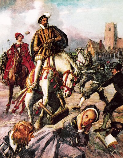 Tragedia del Giorno di San Bartolomeo, 1572 da English School
