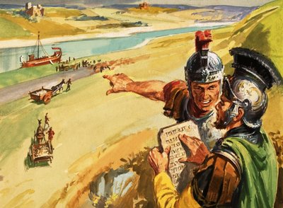 La strada di Traiano costruita lungo il Danubio da English School