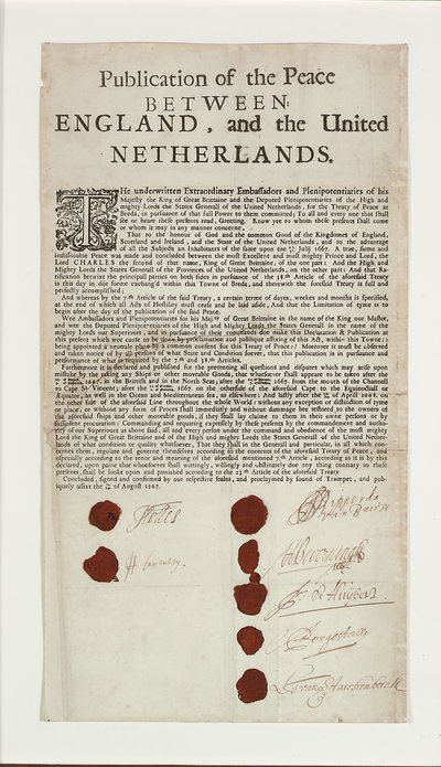 Trattato di Breda, 1667 da English School
