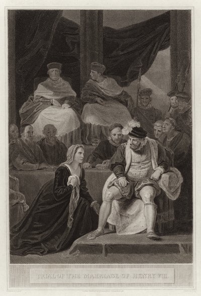 Processo del matrimonio di Enrico VIII da English School